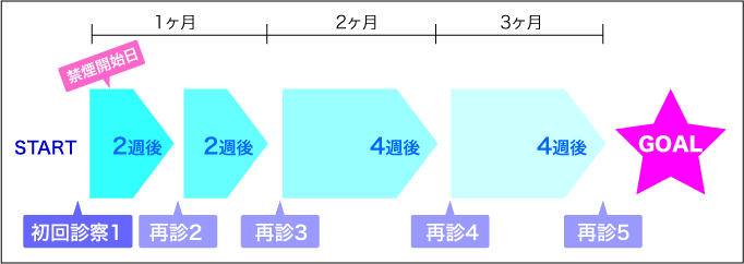 禁煙治療スケジュール
